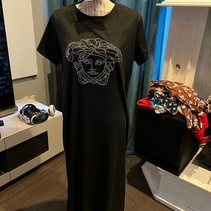 Black rhinestone dress
